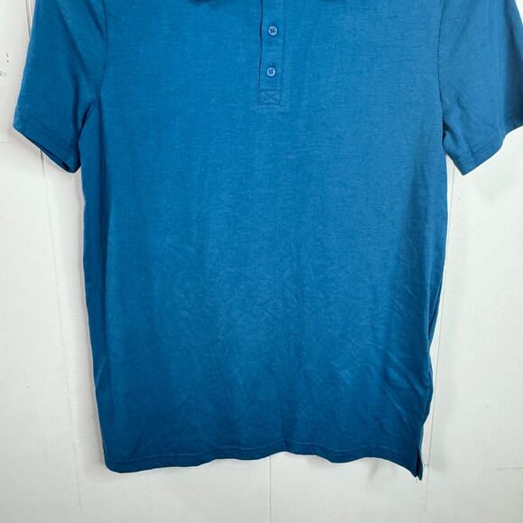 And Now This Mens Polo Size Small Blue Short Sleeve Lightweight Collared New - Picture 3 of 10